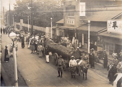 観音堂復興再建のための御用材 昭和5年（1930） 